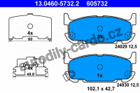Sada brzdových destiček ATE 13.0460-5732 (AT 605732)