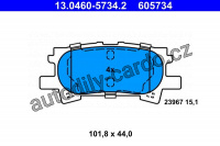 Sada brzdových destiček ATE 13.0460-5734 (AT 605734)