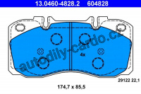 Sada brzdových destiček ATE 13.0460-4828 (AT 604828) - IVECO