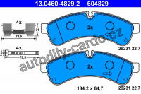 Sada brzdových destiček ATE 13.0460-4829 (AT 604829) - IVECO
