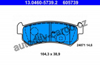 Sada brzdových destiček ATE 13.0460-5739 (AT 605739)