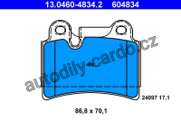Sada brzdových destiček ATE 13.0460-4834 (AT 604834) - VW
