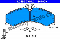 Sada brzdových destiček ATE 13.0460-7909 (AT 607909) - MERCEDES-BENZ