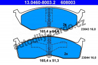 Sada brzdových destiček ATE 13.0460-8003 (AT 608003) - CHRYSLER