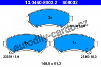 Sada brzdových destiček ATE 13.0460-8002 (AT 608002) - CHEVROLET, OPEL