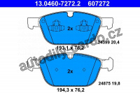 Sada brzdových destiček ATE 13.0460-7272 (AT 607272)