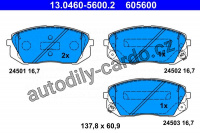 Sada brzdových destiček ATE 13.0460-5600 (AT 605600)
