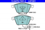 Sada brzdových destiček ATE Ceramic 13.0470-7201 (AT LD7201) - AUDI, SEAT
