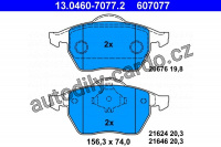 Sada brzdových destiček ATE 13.0460-7077 (AT 607077) - AUDI, VW