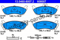 Sada brzdových destiček ATE 13.0460-8007 (AT 608007) - MERCEDES-BENZ