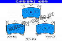 Sada brzdových destiček ATE 13.0460-5970 (AT 605970) - KIA, MAZDA
