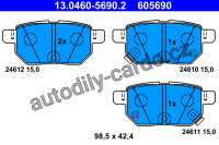 Sada brzdových destiček ATE 13.0460-5690 (AT 605690)