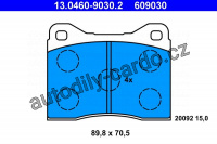 Sada brzdových destiček ATE 13.0460-9030 (AT 609030) - BMW