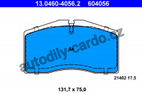 Sada brzdových destiček ATE 13.0460-4056 (AT 604056) - PORSCHE