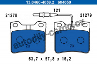 Sada brzdových destiček ATE 13.0460-4059 (AT 604059) - PEUGEOT