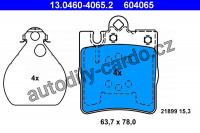 Sada brzdových destiček ATE 13.0460-4065 (AT 604065) - MERCEDES-BENZ