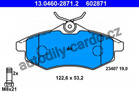 Sada brzdových destiček ATE 13.0460-2871 (AT 602871) - CITROËN
