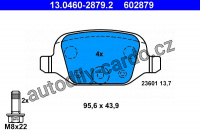 Sada brzdových destiček ATE 13.0460-2879 (AT 602879) - FIAT