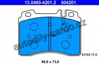 Sada brzdových destiček ATE 13.0460-4201 (AT 604201) - MERCEDES-BENZ