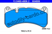Sada brzdových destiček ATE 13.0460-4806 (AT 604806) - MERCEDES-BENZ Sada brzdových destiček ATE 13.0460-4806 (AT 604806) - MERCEDES-BENZ