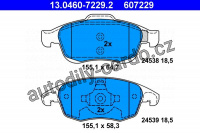 Sada brzdových destiček ATE 13.0460-7229 (AT 607229) - CITROËN, PEUGEOT