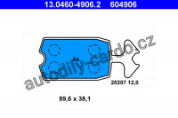 Sada brzdových destiček ATE 13.0460-4906 (AT 604906) - CITROËN