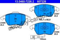Sada brzdových destiček ATE 13.0460-7226 (AT 607226) - AUDI