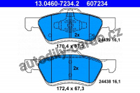Sada brzdových destiček ATE 13.0460-7234 (AT 607234) - FORD, MAZDA