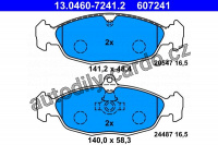 Sada brzdových destiček ATE 13.0460-7241 (AT 607241) - JAGUAR Sada brzdových destiček ATE 13.0460-7241 (AT 607241) - JAGUAR