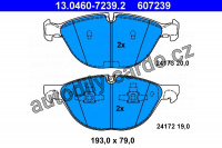 Sada brzdových destiček ATE 13.0460-7239 (AT 607239) - BMW