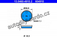Sada brzdových destiček ATE 13.0460-4910 (AT 604910) - CITROËN Sada brzdových destiček ATE 13.0460-4910 (AT 604910) - CITROËN