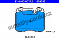 Sada brzdových destiček ATE 13.0460-9037 (AT 609037) - BMW