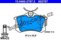 Sada brzdových destiček ATE 13.0460-2787 (AT 602787)