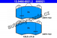 Sada brzdových destiček ATE 13.0460-6921 (AT 606921)