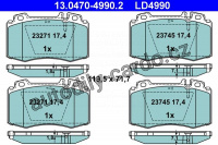 Sada brzdových destiček ATE Ceramic 13.0470-4990 (AT LD4990) - MERCEDES-BENZ Sada brzdových destiček ATE Ceramic 13.0470-4990 (AT LD4990) - MERCEDES-BENZ