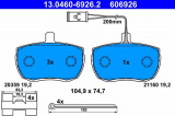 Sada brzdových destiček ATE 13.0460-6926 (AT 606926)