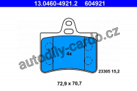 Sada brzdových destiček ATE 13.0460-4921 (AT 604921) - CITROËN