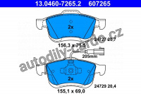 Sada brzdových destiček ATE 13.0460-7265 (AT 607265)