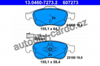 Sada brzdových destiček ATE 13.0460-7273 (AT 607273)
