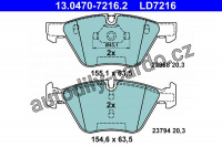Sada brzdových destiček ATE Ceramic 13.0470-7216 (AT LD7216) - BMW
