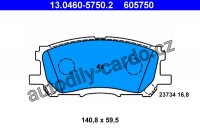 Sada brzdových destiček ATE 13.0460-5750 (AT 605750) - LEXUS
