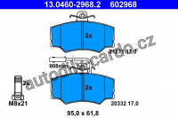 Sada brzdových destiček ATE 13.0460-2968 (AT 602968) - ALFA ROMEO