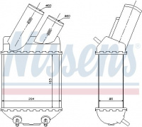 Chladič turba NISSENS 96855