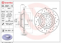 Brzdový kotouč BREMBO 08.C501.1X