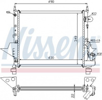 Chladič motoru NISSENS 63949
