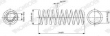 Pružina tlumiče pérování MONROE (MO SP3658)