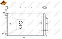Chladič, chlazení motoru NRF (53404)
