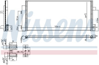 Chladič klimatizace NISSENS 941086