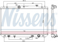 Chladič motoru NISSENS 646925