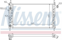 Chladič motoru NISSENS 63282